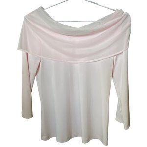 NWT Harlow pink scoop neck blouse